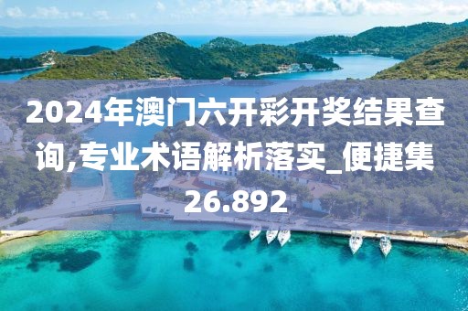 2024年澳门六开彩开奖结果查询,专业术语解析落实_便捷集26.892