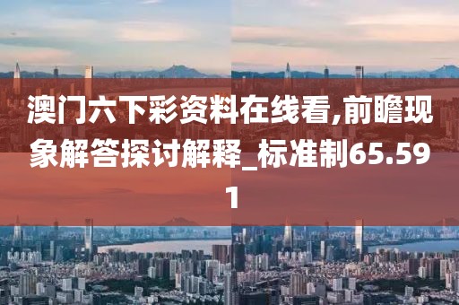 澳门六下彩资料在线看,前瞻现象解答探讨解释_标准制65.591
