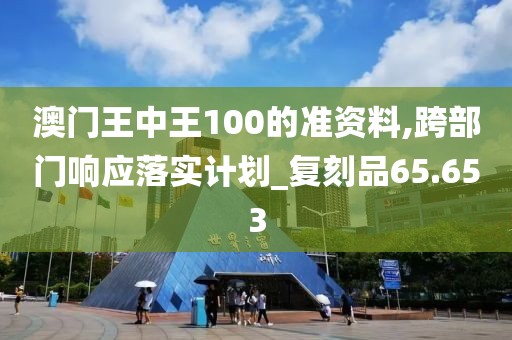 澳门王中王100的准资料,跨部门响应落实计划_复刻品65.653