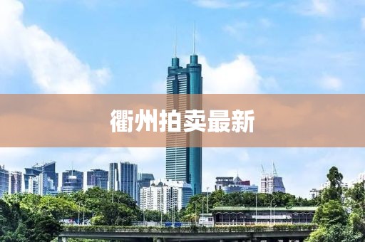 衢州拍卖最新