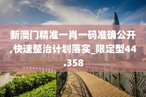 新澳门精准一肖一码准确公开,快速整治计划落实_限定型44.358