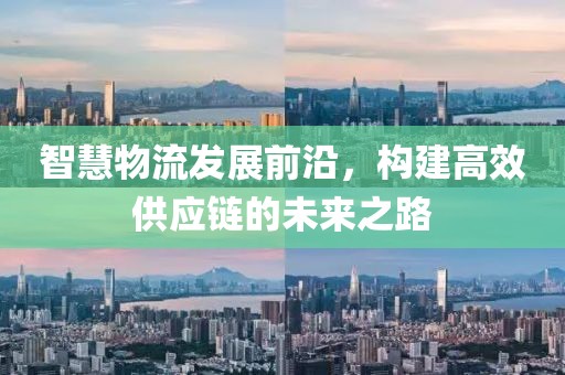 智慧物流发展前沿，构建高效供应链的未来之路