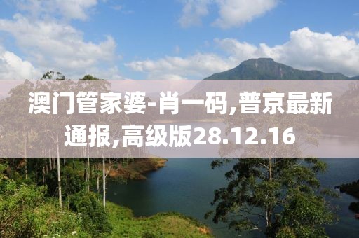 澳门管家婆-肖一码,普京最新通报,高级版28.12.16