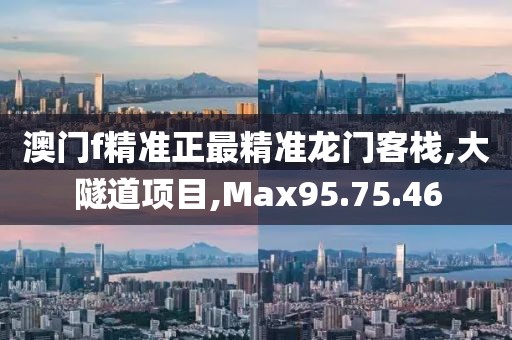 澳门f精准正最精准龙门客栈,大隧道项目,Max95.75.46