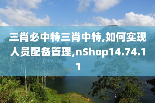 三肖必中特三肖中特,如何实现人员配备管理,nShop14.74.11