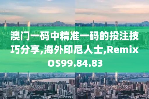 澳门一码中精准一码的投注技巧分享,海外印尼人士,RemixOS99.84.83