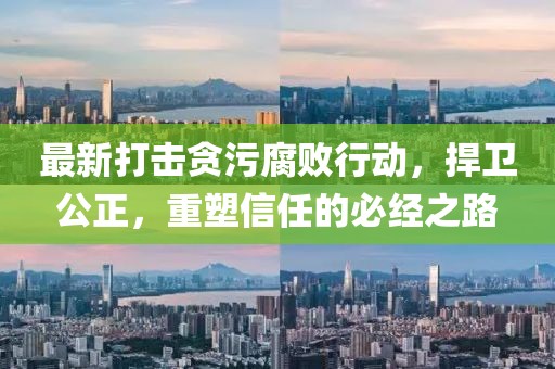 最新打击贪污腐败行动，捍卫公正，重塑信任的必经之路