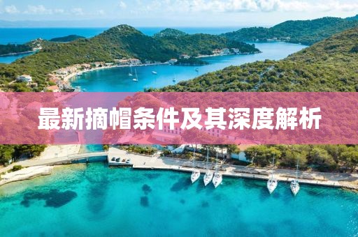 最新摘帽条件及其深度解析