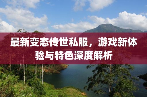 最新变态传世私服，游戏新体验与特色深度解析