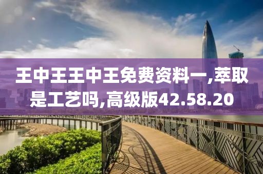 王中王王中王免费资料一,萃取是工艺吗,高级版42.58.20