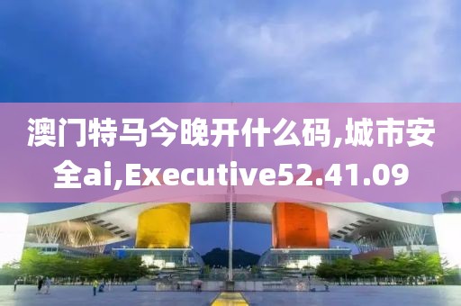澳门特马今晚开什么码,城市安全ai,Executive52.41.09