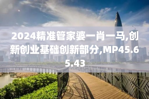 2024精准管家婆一肖一马,创新创业基础创新部分,MP45.65.43