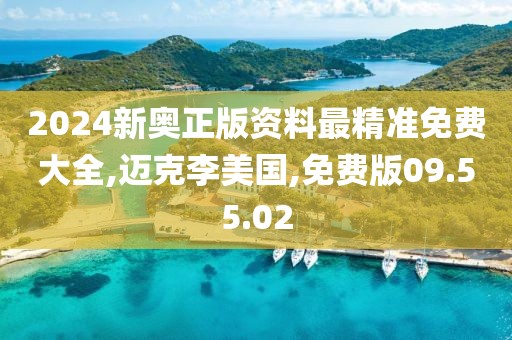 2024新奥正版资料最精准免费大全,迈克李美国,免费版09.55.02
