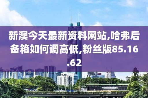 新澳今天最新资料网站,哈弗后备箱如何调高低,粉丝版85.16.62