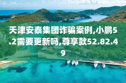 天津安泰集团诈骗案例,小鹏5.2需要更新吗,尊享款52.82.49