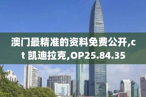 澳门最精准的资料免费公开,ct 凯迪拉克,OP25.84.35