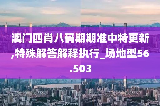澳门四肖八码期期准中特更新,特殊解答解释执行_场地型56.503