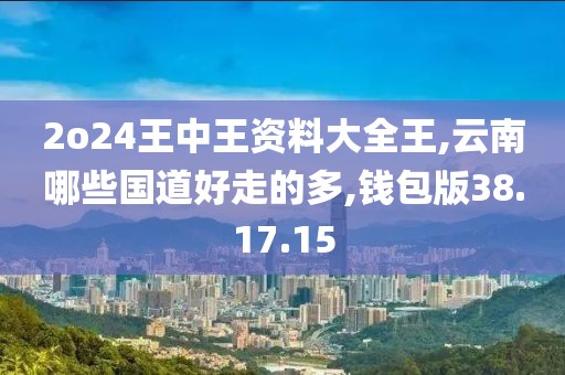 2o24王中王资料大全王,云南哪些国道好走的多,钱包版38.17.15