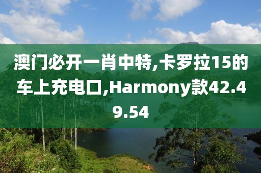 澳门必开一肖中特,卡罗拉15的车上充电口,Harmony款42.49.54