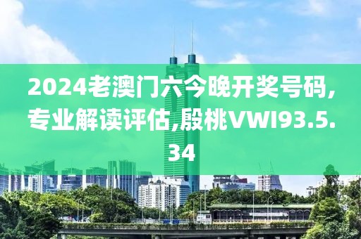 2024老澳门六今晚开奖号码,专业解读评估,殷桃VWI93.5.34