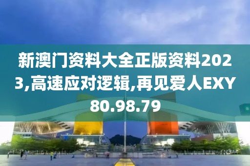新澳门资料大全正版资料2023,高速应对逻辑,再见爱人EXY80.98.79