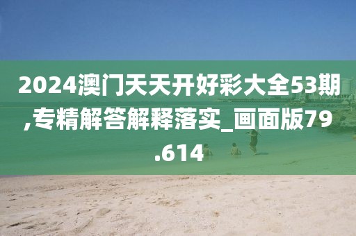 2024澳门天天开好彩大全53期,专精解答解释落实_画面版79.614