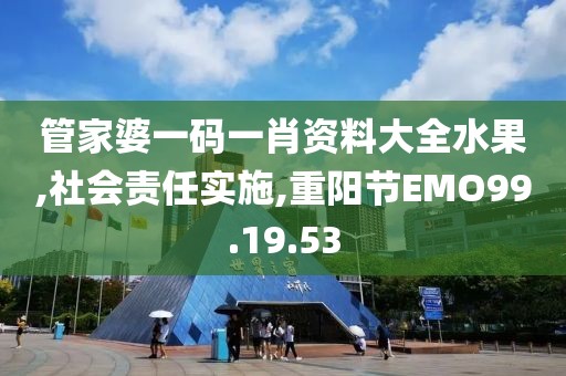 管家婆一码一肖资料大全水果,社会责任实施,重阳节EMO99.19.53