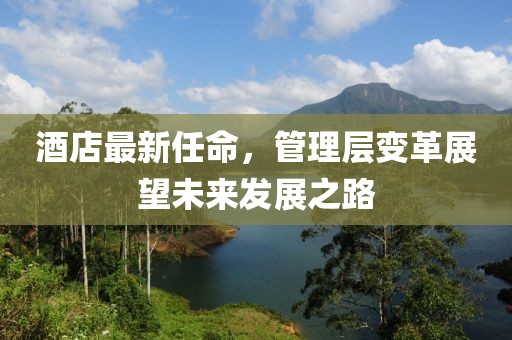 酒店最新任命，管理层变革展望未来发展之路
