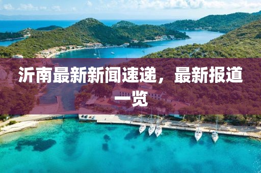 沂南最新新闻速递，最新报道一览