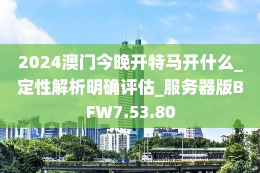 2024澳门今晚开特马开什么_定性解析明确评估_服务器版BFW7.53.80