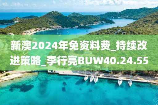 新澳2024年免资料费_持续改进策略_李行亮BUW40.24.55