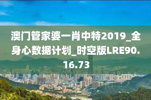 澳门管家婆一肖中特2019_全身心数据计划_时空版LRE90.16.73