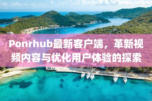 Ponrhub最新客户端，革新视频内容与优化用户体验的探索