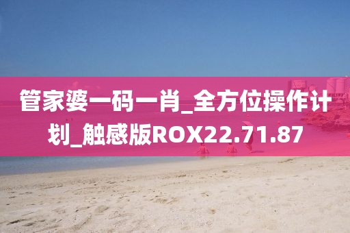 管家婆一码一肖_全方位操作计划_触感版ROX22.71.87