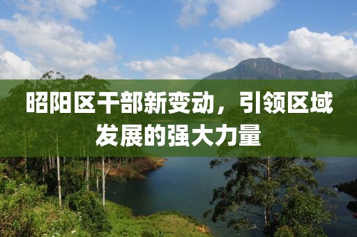 昭阳区干部新变动，引领区域发展的强大力量