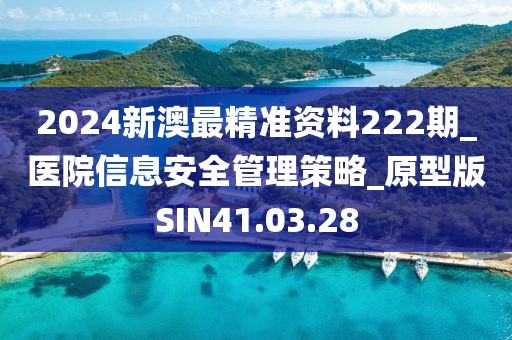 2024新澳最精准资料222期_医院信息安全管理策略_原型版SIN41.03.28