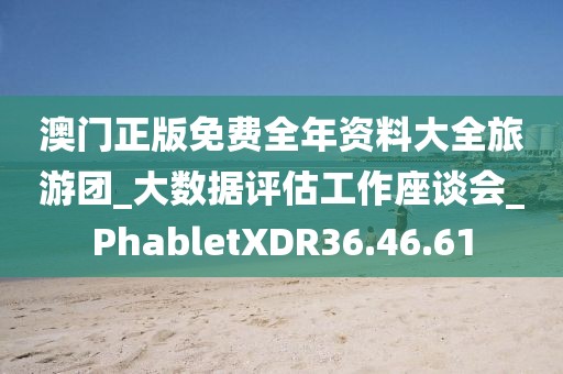 澳门正版免费全年资料大全旅游团_大数据评估工作座谈会_PhabletXDR36.46.61