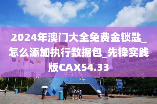 2024年澳门大全免费金锁匙_怎么添加执行数据包_先锋实践版CAX54.33