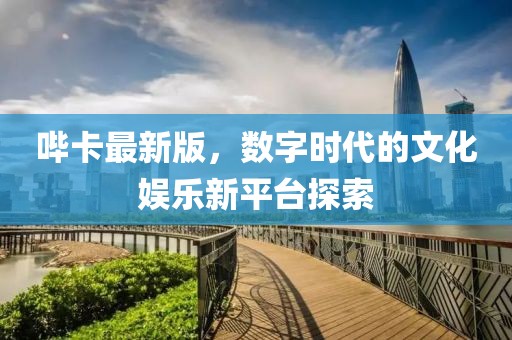 哔卡最新版，数字时代的文化娱乐新平台探索