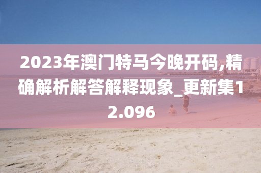 2023年澳门特马今晚开码,精确解析解答解释现象_更新集12.096