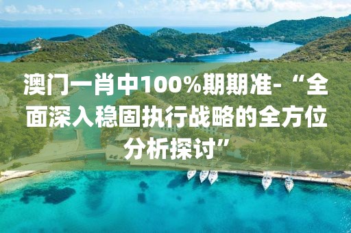 澳门一肖中100%期期准-“全面深入稳固执行战略的全方位分析探讨”