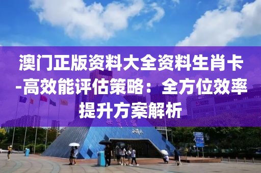 澳门正版资料大全资料生肖卡-高效能评估策略：全方位效率提升方案解析