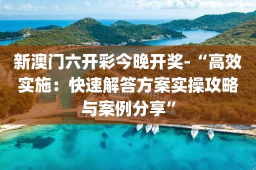 新澳门六开彩今晚开奖-“高效实施：快速解答方案实操攻略与案例分享”