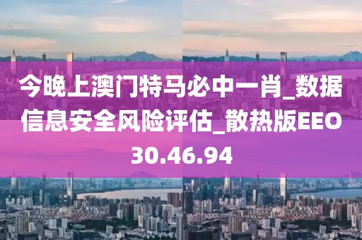今晚上澳门特马必中一肖_数据信息安全风险评估_散热版EEO30.46.94