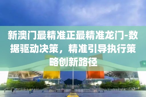 新澳门最精准正最精准龙门-数据驱动决策，精准引导执行策略创新路径