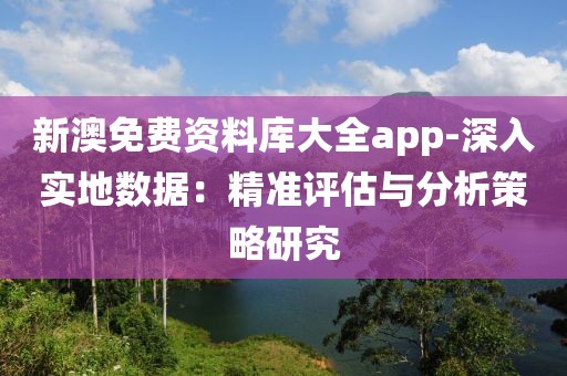 新澳免费资料库大全app-深入实地数据：精准评估与分析策略研究