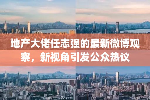地产大佬任志强的最新微博观察，新视角引发公众热议