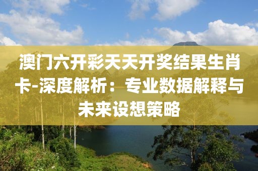 澳门六开彩天天开奖结果生肖卡-深度解析：专业数据解释与未来设想策略