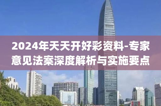 2024年天天开好彩资料-专家意见法案深度解析与实施要点