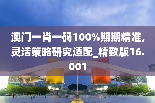 澳门一肖一码100%期期精准,灵活策略研究适配_精致版16.001